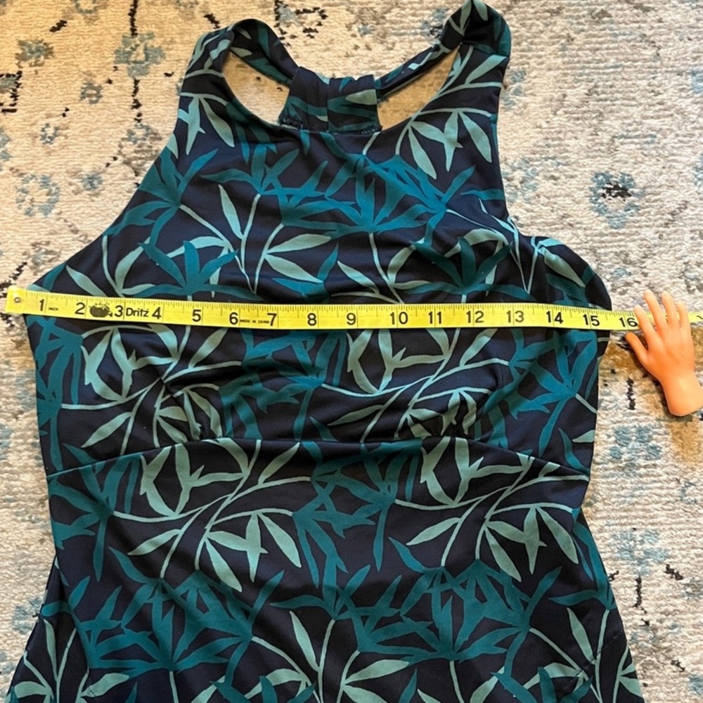PRANA Jewel Lake Tropical Leaves Halter Dress - Picture 7 of 16